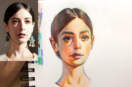 Steps to Creating Vivid Portraits with Coloured Pencils