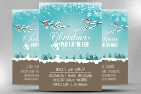 CreativeMarket - Christmas Party Flyer