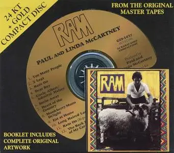 Paul and Linda McCartney - Ram (1971) [DCC 24 KT Gold CD, 1993]