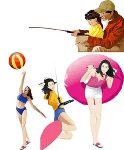 People doing Sport Vectors