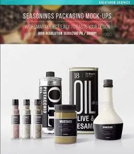 GraphicRiver - Seasonings Packaging Mock-Ups