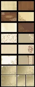 Beige Vector Cards and Banners