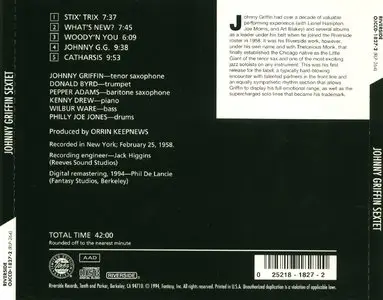 Johnny Griffin Sextet - Johnny Griffin Sextet (1958) [Remastered 1994]