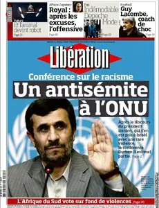 Libération. Mardi 21 Avril 2009
