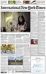 International New York Times - 13 September 2016