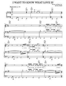 I Want To Know What Love Is - Foreigner, Rock Of Ages Musical (Piano-Vocal-Guitar)