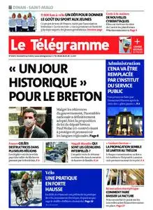 Le Télégramme Saint Malo – 09 avril 2021