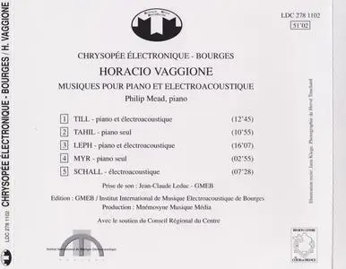 Horacio Vaggione - Musique Pour Piano et Électroacoustique (1995) {Mnémosyne Musique Média LDC 278 1102}