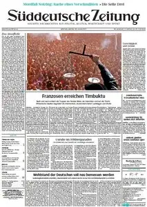 Süddeutsche Zeitung vom Montag, 28. Januar 2013