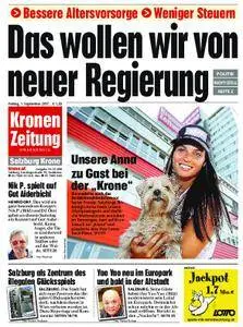 Kronen Zeitung Salzburg - 01. September 2017