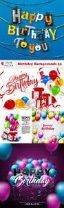 Vectors - Birthday Backgrounds 33