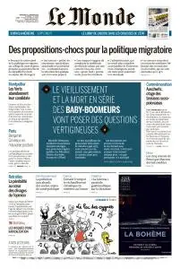 Le Monde du Mercredi 22 Janvier 2020