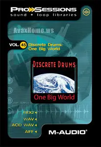 M-Audio Pro Sessions Vol 45 Discrete Drums One Big World ACiD AiFF REX