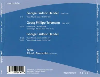 Alfredo Bernardini, Zefiro - Handel & Telemann: Water Music / Wassermusik (2009)