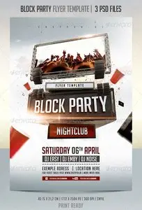 GraphicRiver Block Party Flyer Template