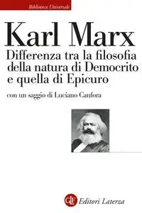 Karl Marx - Differenza tra la filosofia della natura di Democrito e quella di Epicuro