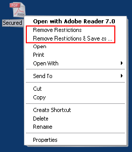 A-PDF Restrictions Remover ver. 1.2.0