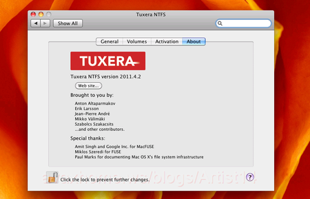 Tuxera NTFS for Mac v2011.4.2
