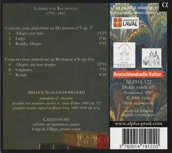 Arthur Schoonderwoerd, Cristofori - Beethoven: Piano Concertos Nos. 3 & 6 (2008)
