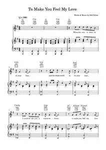 To make you feel my love - Bob Dylan (Piano-Vocal-Guitar (Piano Accompaniment))