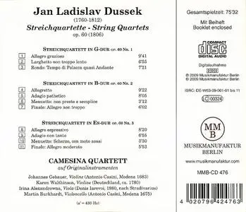 Camesina Quartet - Jan Ladislav Dussek: String Quartets (2009)