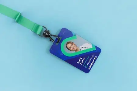 Id card holder mockup QLUTDHB