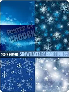 Snowflakes background 22 - Stock Vector
