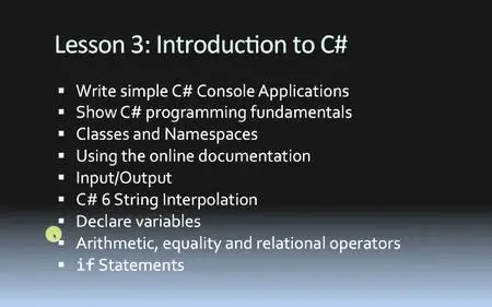 C# 6 Fundamentals LiveLessons Parts I, II, III, and IV, 4th Edition [repost]