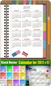 Stock Vector: Calendar for 2011 #17
