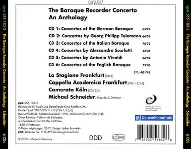 Michael Schneider - The Baroque Recorder Concerto [6CDs] (2017)