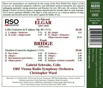 Gabriel Schwabe, Christopher Ward, ORF Vienna Radio Symphony Orchestra - Elgar, Bridge: Cello Concertos (2021)