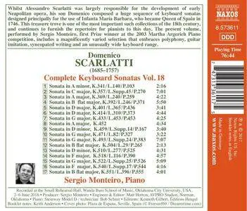 Sergio Monteiro - Scarlatti: Complete Keyboard Sonatas, Vol. 18 (2017)