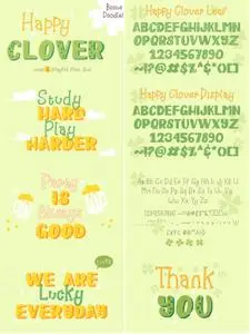 Happy Clover Duo Font