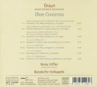 Xenia Löffler, Batzdorfer Hofkapelle - Johann Gottlieb Graun, Carl Heinrich Graun: Oboe Concertos (2013)