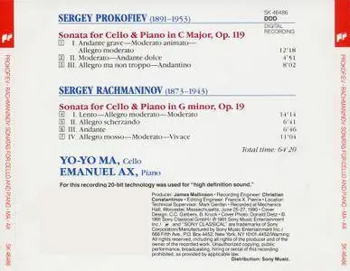 Emanuel AX, Yo-Yo Ma - Rachmaninov, Prokofiev: Cello Sonatas (1991)