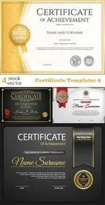 Vectors - Certificate Templates 9