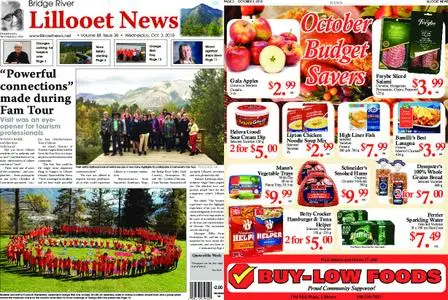 Bridge River Lillooet News – October 03, 2018