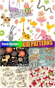 Kid patterns - Stock Vectors