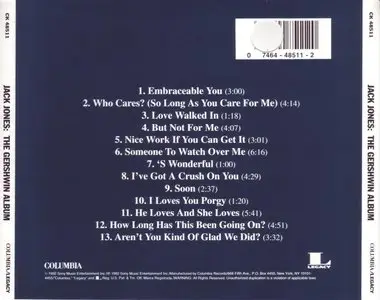 Jack Jones - The Gershwin Album (1992)