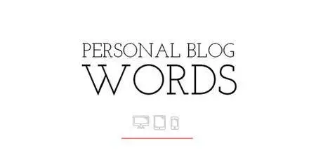 ThemeForest - Words v1.0.6 - Personal Blog Theme - 9642505