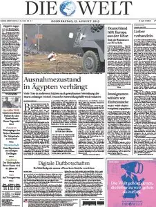 Die Welt vom 15 August 2013