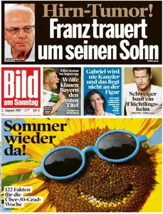 Bild Zeitung vom 02 August 2015