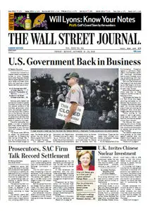 The Wall Street Journal (Europe) October 18 2013