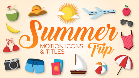 Summer Trip - Motion Icons & Titles - Project for After Effects (VideoHive)