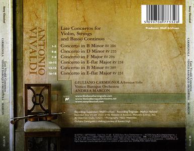 Giuliano Carmignola, Andrea Marcon, Venice Baroque Orchestra - Late Vivaldi Concertos (2002)