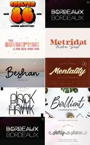 Pack of 9 Creative Fonts Vol 2