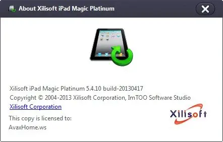 Xilisoft iPad Magic Platinum 5.4.10.20130417