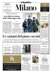 la Repubblica Milano - 24 Febbraio 2021