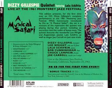 Dizzy Gillespie - A Musical Safari: Live At The 1961 Monterey Jazz Festival (2015) {Solar Records 4569957}