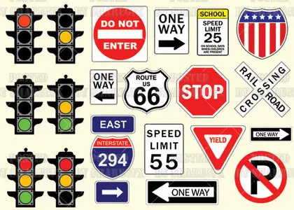 Stock Vector - Traffic Sign